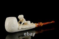 Kenan Nude Nude Lady Pipe block Meerschaum Handmade New W Case#42