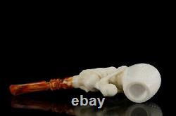 Kenan Nude Nude Lady Pipe block Meerschaum Handmade New W Case#42