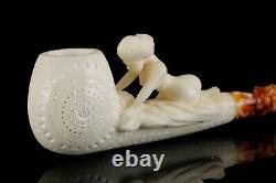 Kenan Nude Nude Lady Pipe block Meerschaum Handmade New W Case#42