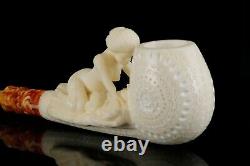 Kenan Nude Nude Lady Pipe block Meerschaum Handmade New W Case#42