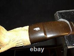 Kiko? Unsmoked Vintage Kiko Block Meerschaum Pipe African Man Fights Alligator