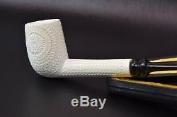 L Lattice Billiard Pipe By Tekin-new-block Meerschaum Handmade W Case#621