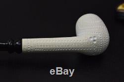 L Lattice Billiard Pipe By Tekin-new-block Meerschaum Handmade W Case#621