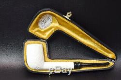 L Lattice Billiard Pipe By Tekin-new-block Meerschaum Handmade W Case#621