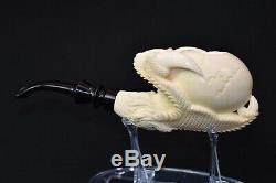 L SIZE CLAW HOLDING EGG Pipe BY KENAN New Block Meerschaum Handmade W Case#916