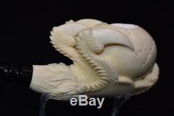 L SIZE CLAW HOLDING EGG Pipe BY KENAN New Block Meerschaum Handmade W Case#916