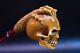 L Size Reverse Skull Pipe By Ali Block Meerschaum-new Handmade W Case#1157