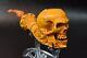 L Size Skull Pipe By Sadik Yanik Block Meerschaum Handmade -new W Case#1333
