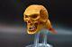 L Size Skull Pipe By Sadik Yanik Block Meerschaum Handmade -new W Case#441