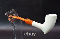L Smooth Acorn Pipe By Tekin-new-block Meerschaum Handmade W Case#1160