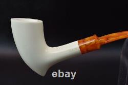 L Smooth Acorn Pipe By Tekin-new-block Meerschaum Handmade W Case#1160