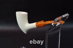 L Smooth Acorn Pipe By Tekin-new-block Meerschaum Handmade W Case#1160