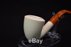 L Smooth Acorn Pipe By Tekin-new-block Meerschaum Handmade W Case#746 Tamper