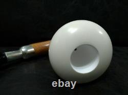 LARGE CALABASH PIPE & SMOOTH BLOCK MEERSCHAUM BOWL & SILVER SPIGOT SYSTEM az2