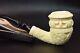 Large Size Floral Calabash Pipe-block Meerschaum-new-hand Carved W Case#453