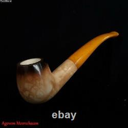 LEE VAN CLEEF SET Block Meerschaum Pipe, Smoking Tobacco Pipa Estate AGM-519
