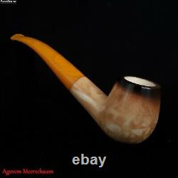 LEE VAN CLEEF SET Block Meerschaum Pipe, Smoking Tobacco Pipa Estate AGM-519