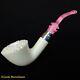 Lady Block Meerschaum Pipe, 925 Silver, Smoking Pipe, Tobacco Pipa Case Agm77
