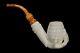 Lady Hand Holds Egg Pipe Block Meerschaum-new Handmade With Case#464