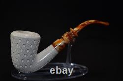 Large Billiard Pipe By H EGE new-block Meerschaum Handmade W Case#529