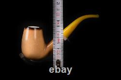 Large Bowl Lee Van Cleef Half Bent Meerschaum Pipe, Unsmoked Pipe