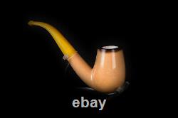 Large Bowl Lee Van Cleef Half Bent Meerschaum Pipe, Unsmoked Pipe