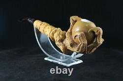 Large Brown Eagle's Claw Meerschaum Pipe, 100% Solid Block Meerschaum, Claw Pipe