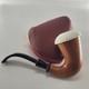 Large Calabash Mahogany Pipe Ornate Handcarved Block Meerschaum Bowl By Cpw16