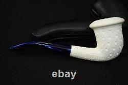 Large Calabash PIPE BLOCK MEERSCHAUM-NEW-HAND CARVED W Case#729