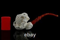 Large Claw Holds Ornate Egg Pipe By Altay New Handmade Block Meerschaum Case#566