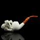 Large Dragon Pipe By Ali Handmade Block Meerschaum-new Custom Made Case#1859