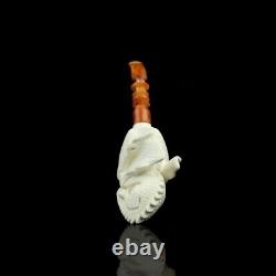 Large Dragon Pipe By Ali Handmade Block Meerschaum-NEW Custom Made CASE#1859