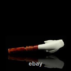 Large Dragon Pipe By Ali Handmade Block Meerschaum-NEW Custom Made CASE#470