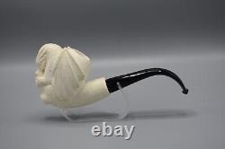 Large Dragon Pipe Handmade Block Meerschaum-NEW Custom Made CASE#1707