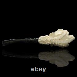 Large Eagle Claw Pipe New Block Meerschaum Handmade W Case-Stand-Tamper#876