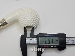 Large MBSD Meerschaum Block Meerschaum Golf Ball Spigot Tobacco Pipe, Case