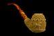 Large Ornate Calabash Pipe Horse Embossed New Block Meerschaum Handmade Case#146