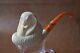 Large Size Cobra Pipe By Kenan Block Meerschaum Handmade New With Case#58