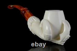 Large Size? Eagle Claw Pipe By ALI-new-block Meerschaum Handmade W Case#1271