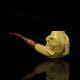 Large Size Eagle Claw Pipe By Kenan Handmade New Block Meerschaum W Case#109