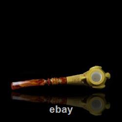 Large Size Eagle Claw Pipe By KENAN Handmade New Block Meerschaum W Case#109