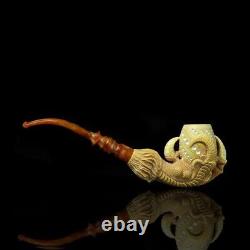 Large Size Eagle Claw Pipe By KENAN Handmade New Block Meerschaum W Case#790