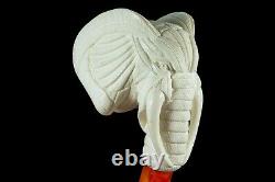 Large Size Elephant Pipe By I BAGLAN New Block Meerschaum Handmade W Case866