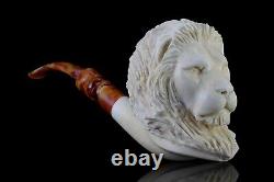 Large Size Lion? FIGURE Pipe BY KENAN Block Meerschaum-NEW W CASE#1015