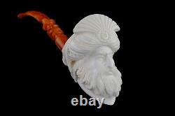 Large Size Ottoman King / Pasha Pipe Block Meerschaum-NEW W CASE-tamper#695