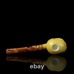 Large Size Skull Pipe By Kenan-new-block Meerschaum Handmade W Case#1648