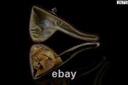 Large Size WIZARD Figure Pipe By Altay New Block Meerschaum Handmade W Case1499