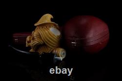 Large Size WIZARD Figure Pipe By Altay New Block Meerschaum Handmade W Case1499
