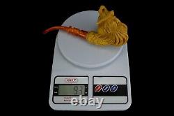 Large Size WIZARD Figure Pipe New Block Meerschaum Handmade W Case#168