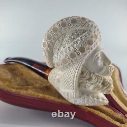 Large Sultan Ertugrul Meerschaum Pipe hancarved block meerschaum by CPW #2073